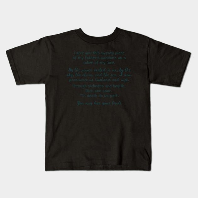 John B and Sarah's Vows - Outer banks Kids T-Shirt by tziggles